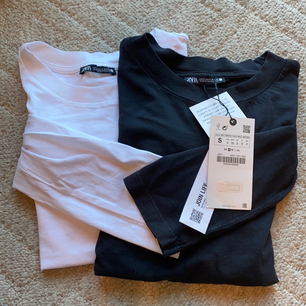 ❤️NWT ZARA long sleeve tshirt set Suze S